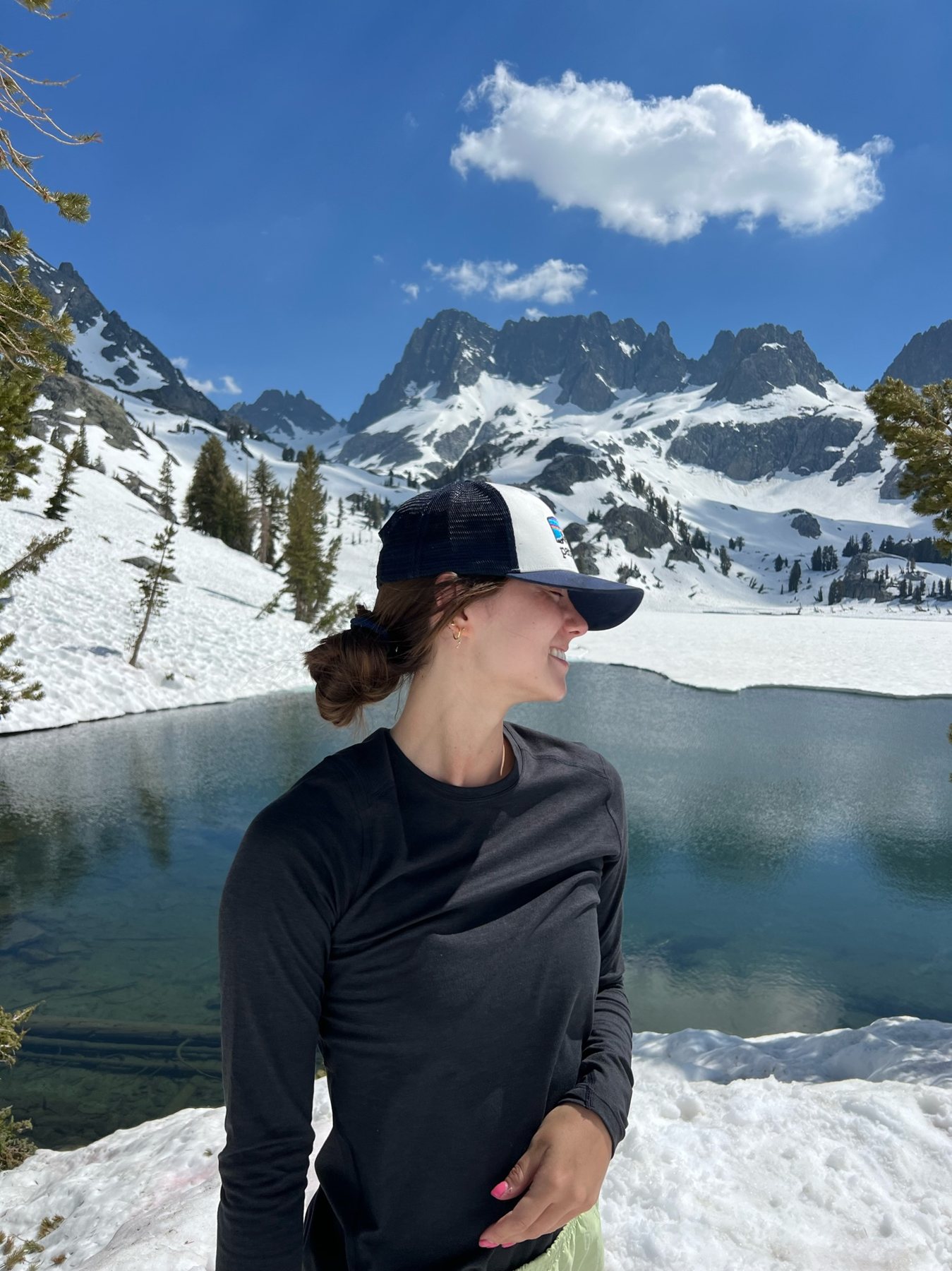 Alpine lake hike