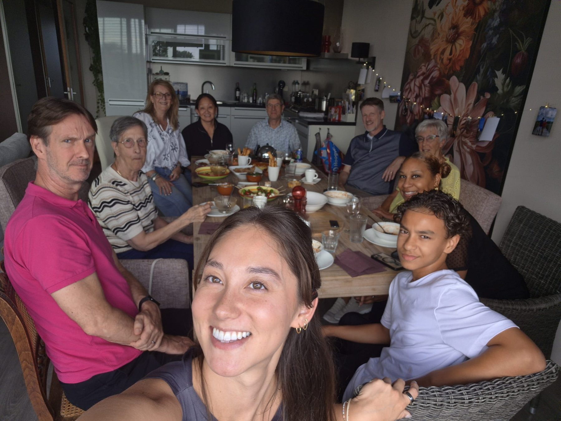 Family dinner in the Netherlands