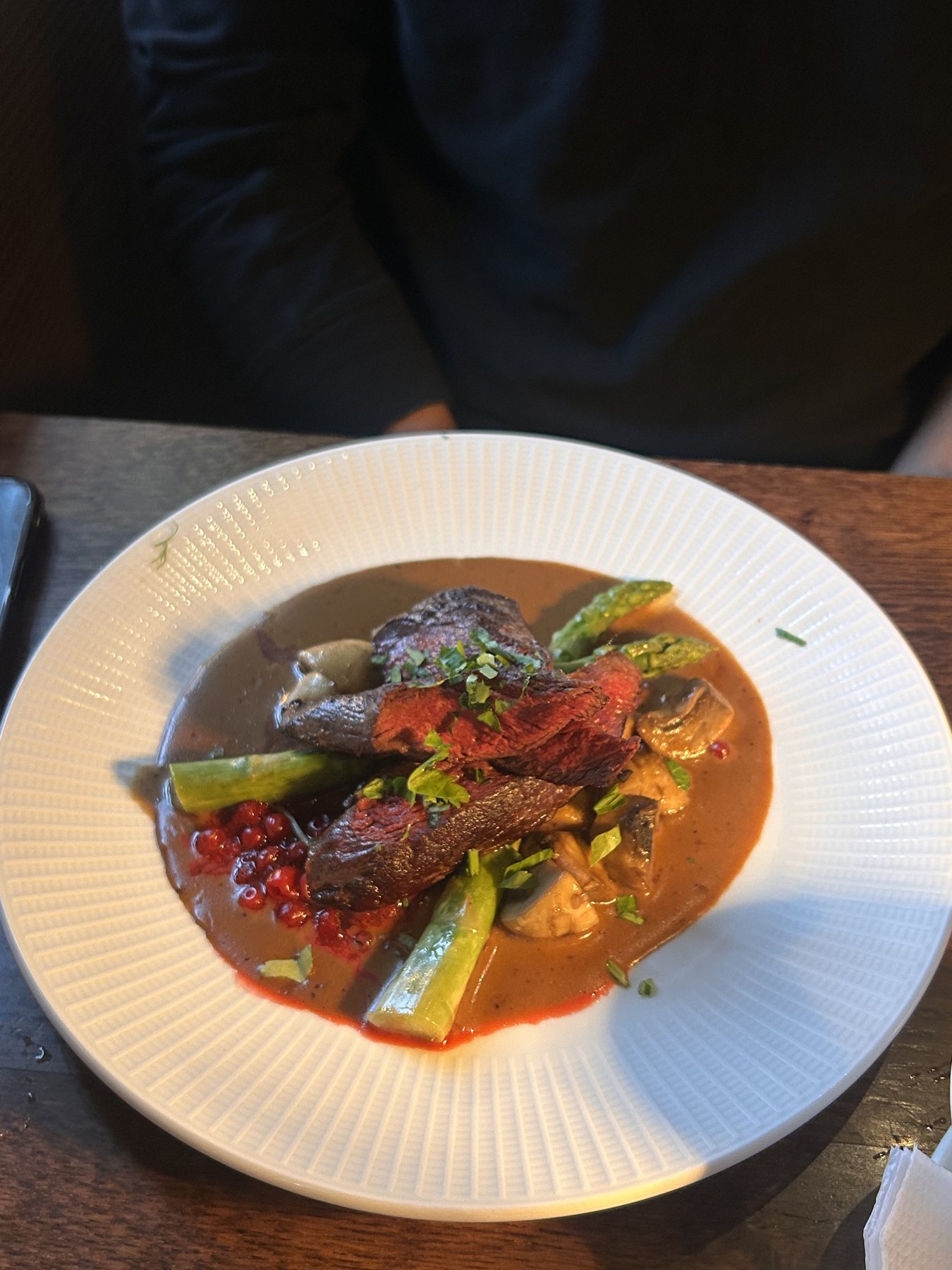 Dinner out while traveling